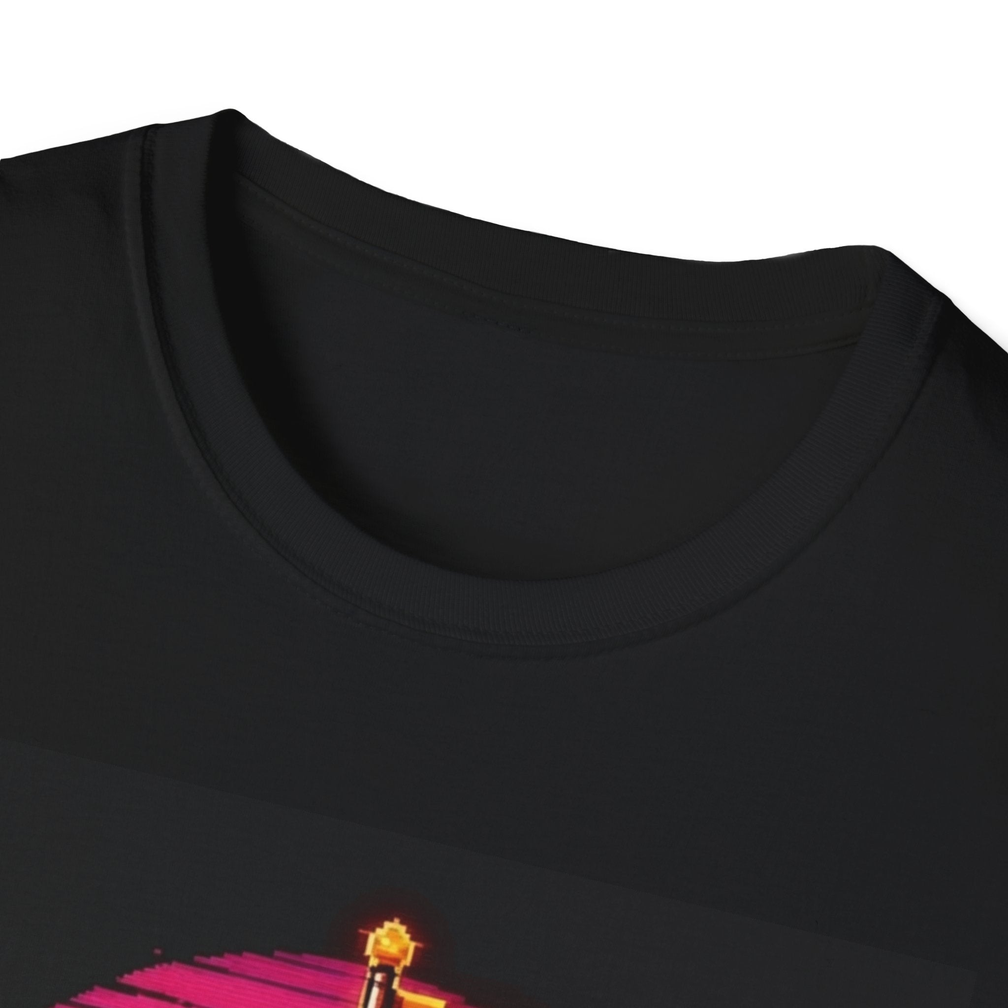 Retro Gamer "Player 1" Sunset Checkpoint Graphic Design T‑Shirt