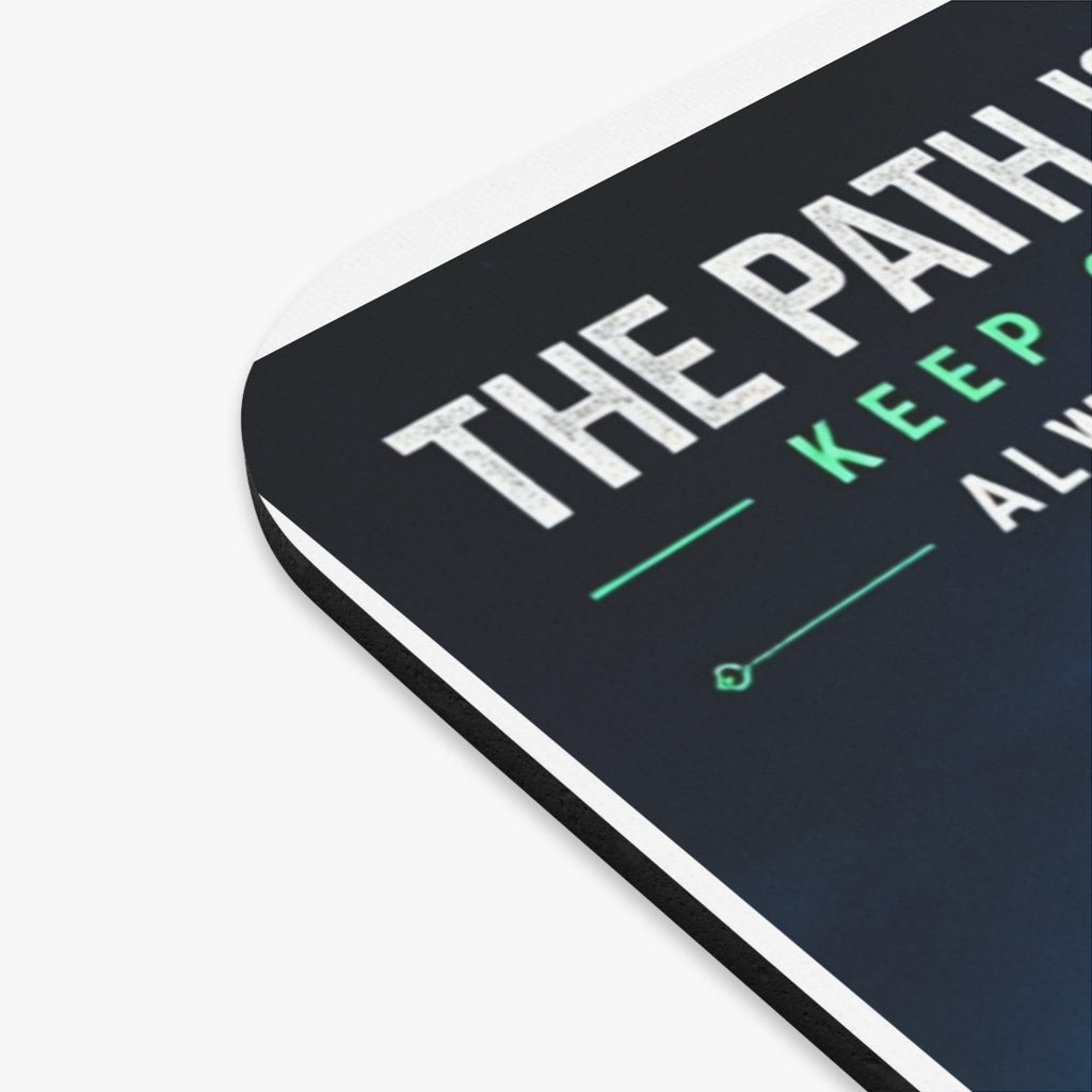 "The Path Is Code" Motivational Programming Mountaintop Scenic Pathway Graphic Design Mouse Pad