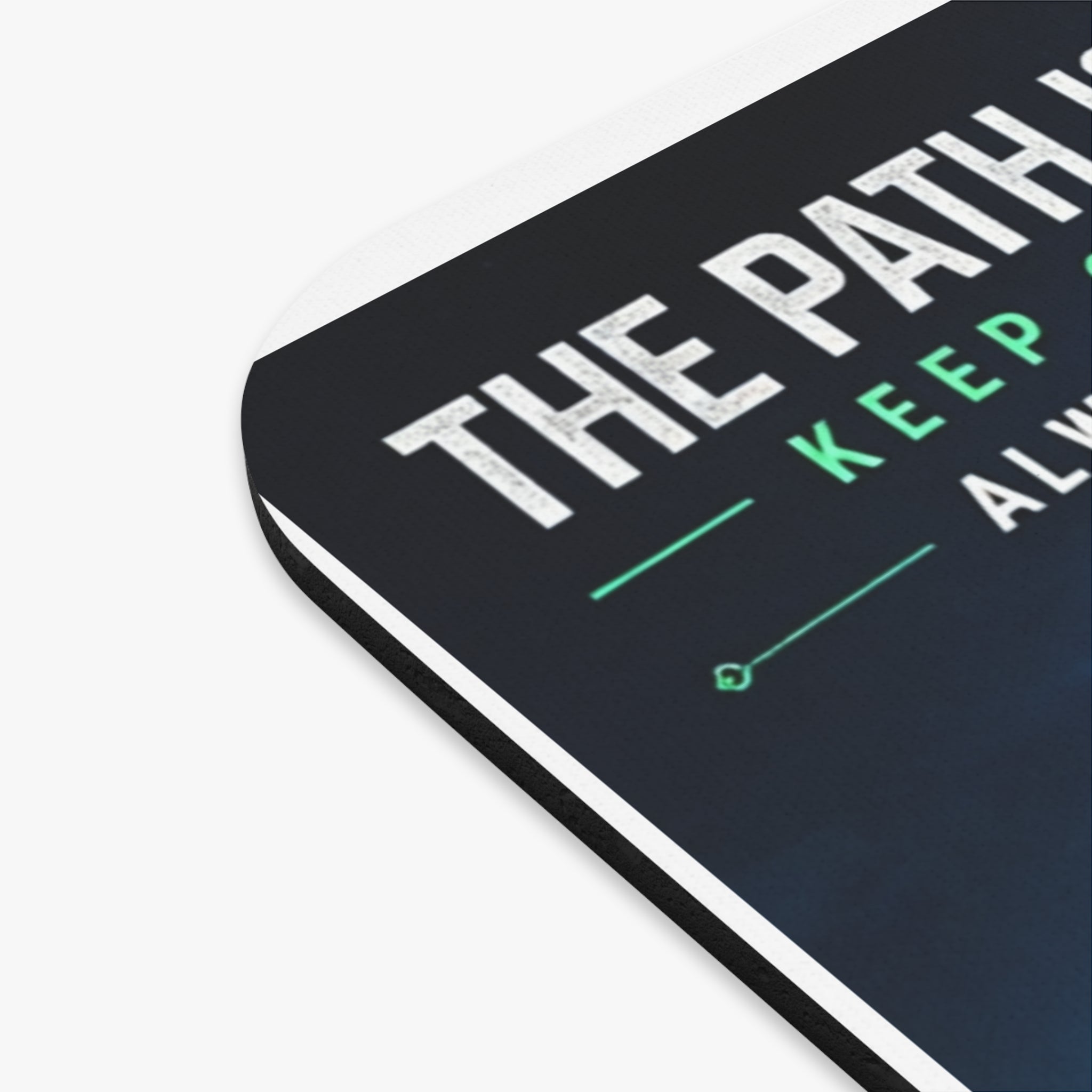 "The Path Is Code" Motivational Programming Mountaintop Scenic Pathway Graphic Design Mouse Pad