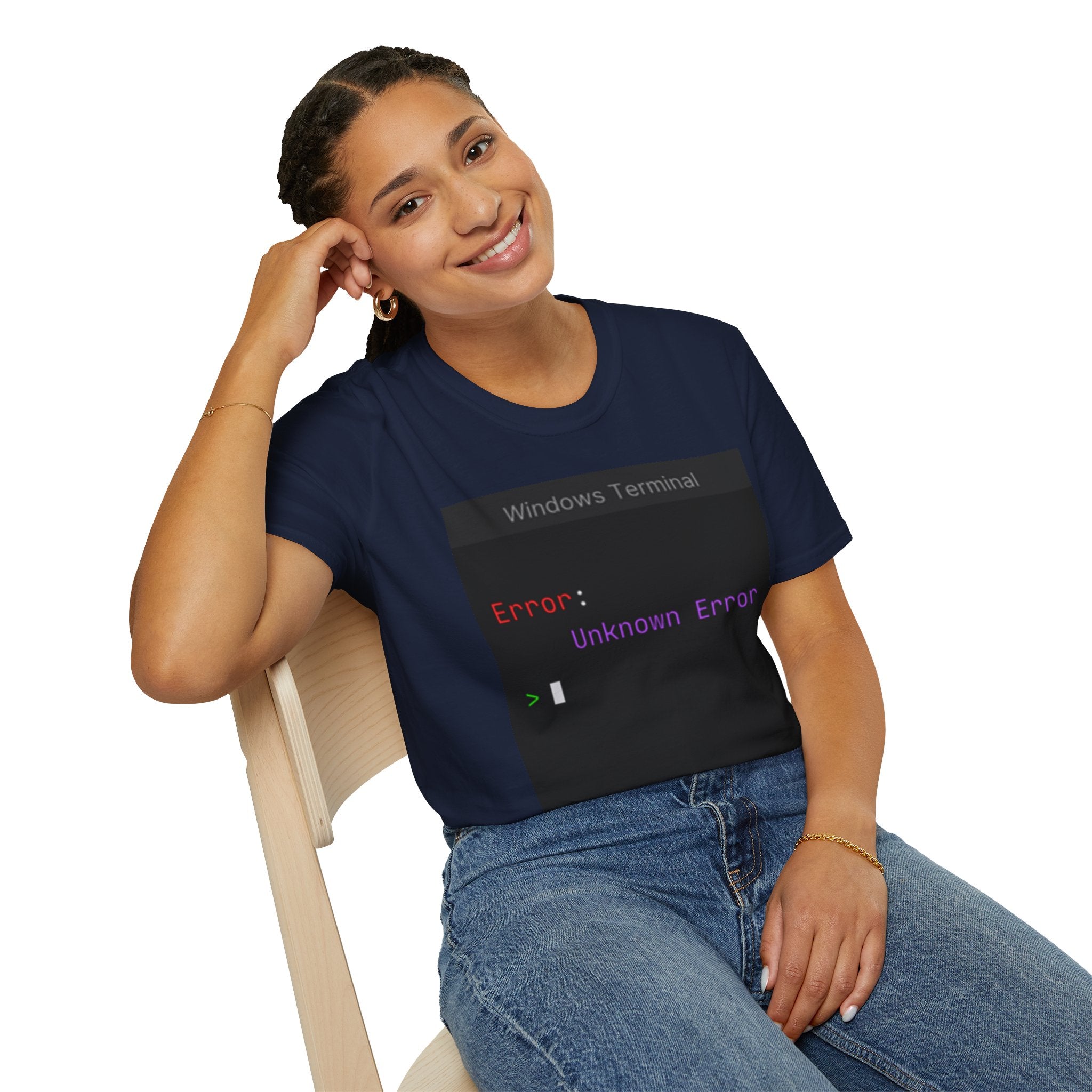 "Error: Unknown Error" Coding Terminal Tech Humor Graphic T-Shirt