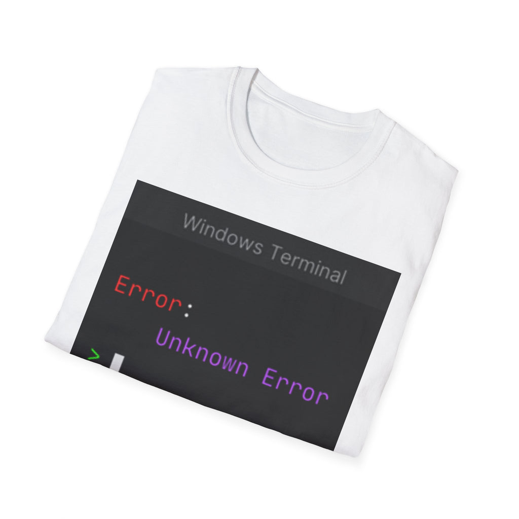 "Error: Unknown Error" Coding Terminal Tech Humor Graphic T-Shirt