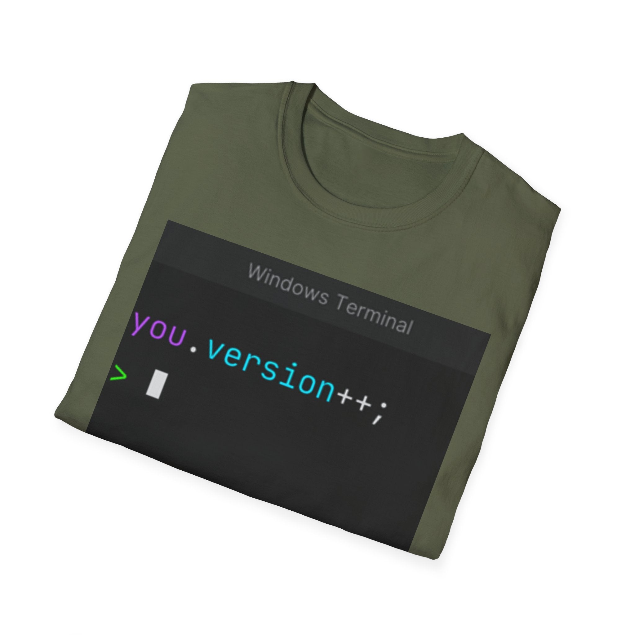 "you.version++" Coding Terminal Motivational Graphic T-Shirt