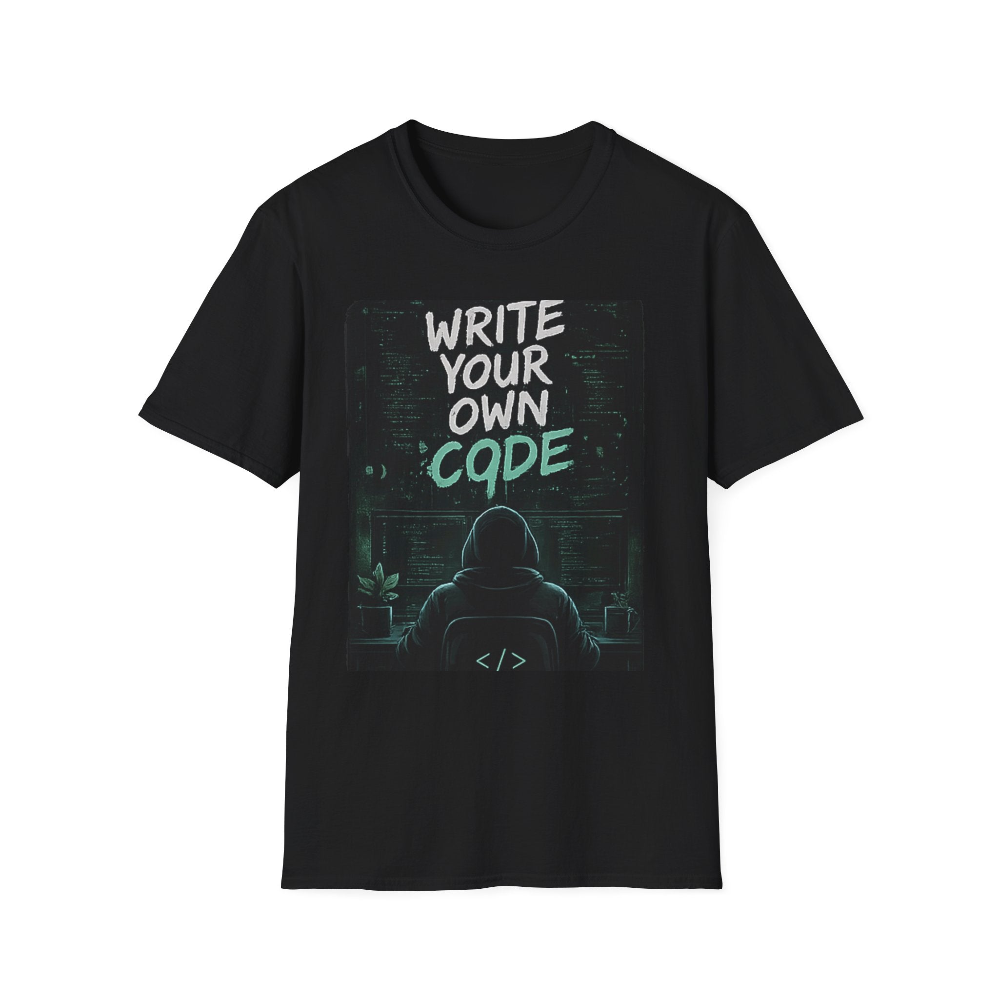 "Write Your Own Code" Motivational Programmer Coding Graphic Design T-Shirt