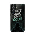 "Write Your Own Code" Motivational Programmer Coding Graphic Design Tough Phone Case