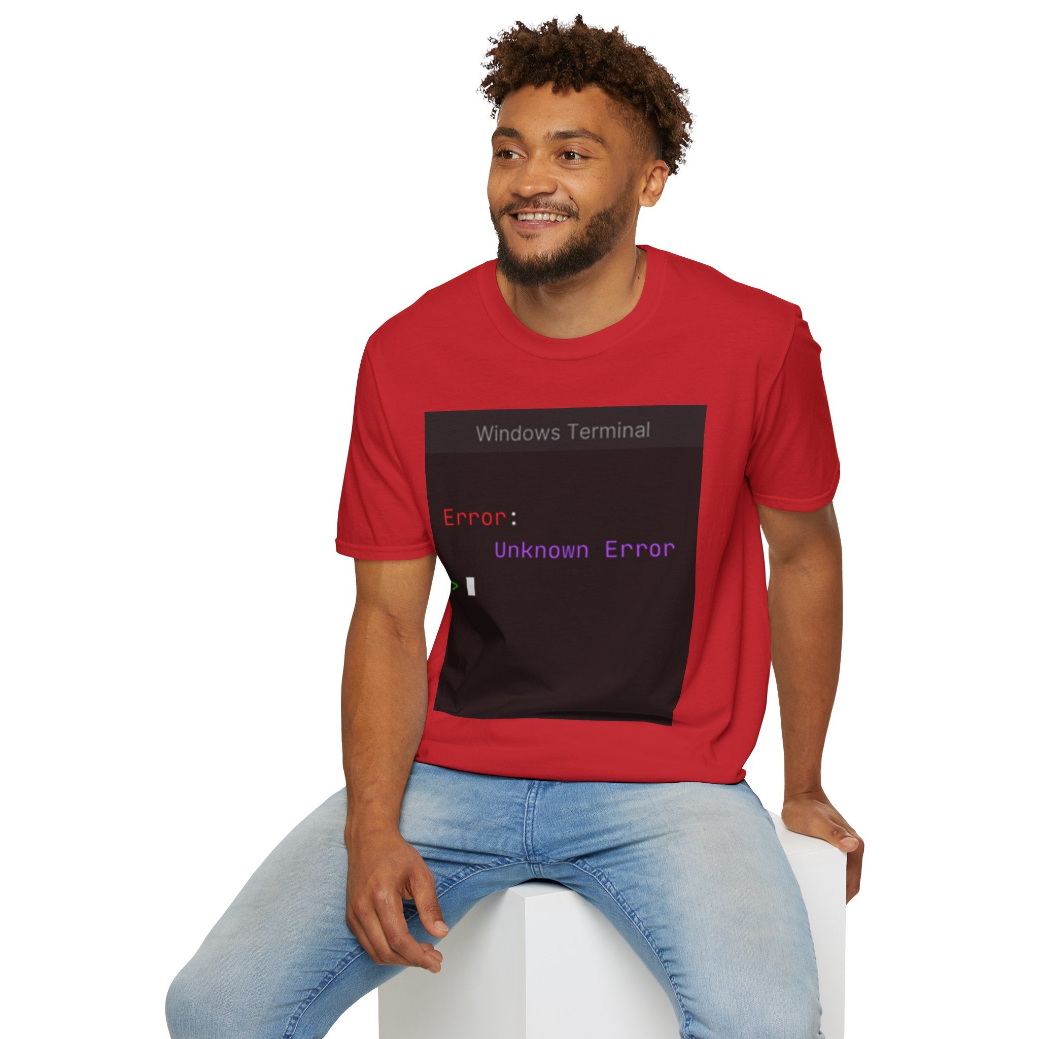 "Error: Unknown Error" Coding Terminal Tech Humor Graphic T-Shirt