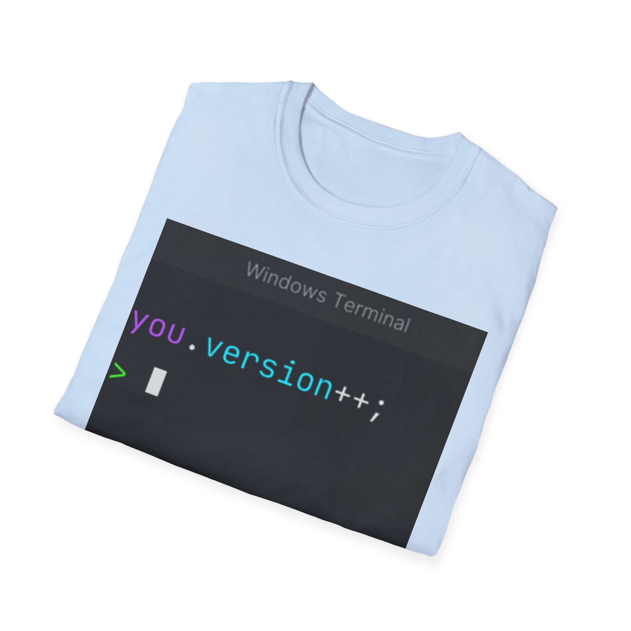 "you.version++" Coding Terminal Motivational Graphic T-Shirt