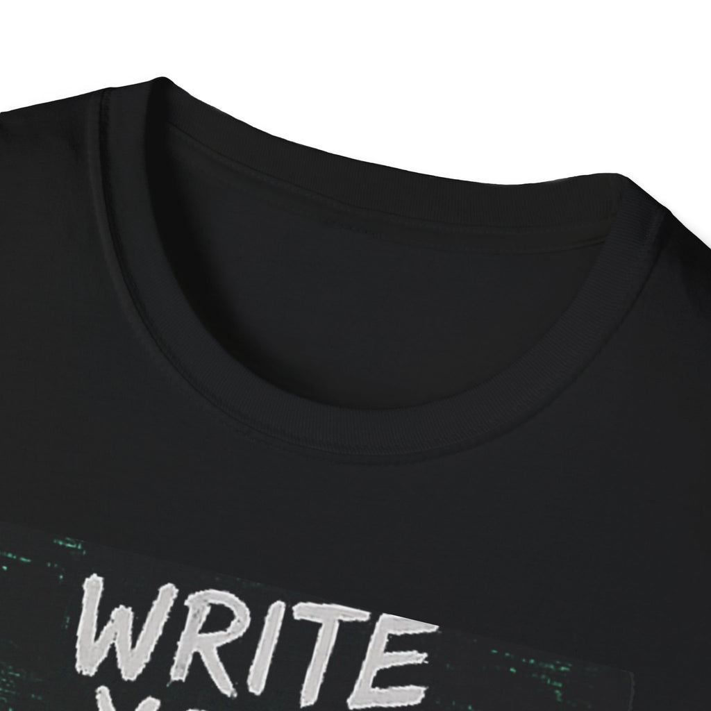 "Write Your Own Code" Motivational Programmer Coding Graphic Design T-Shirt