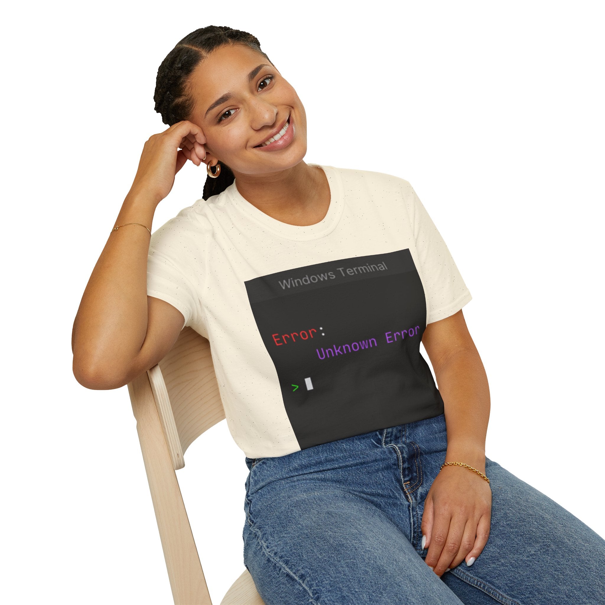 "Error: Unknown Error" Coding Terminal Tech Humor Graphic T-Shirt