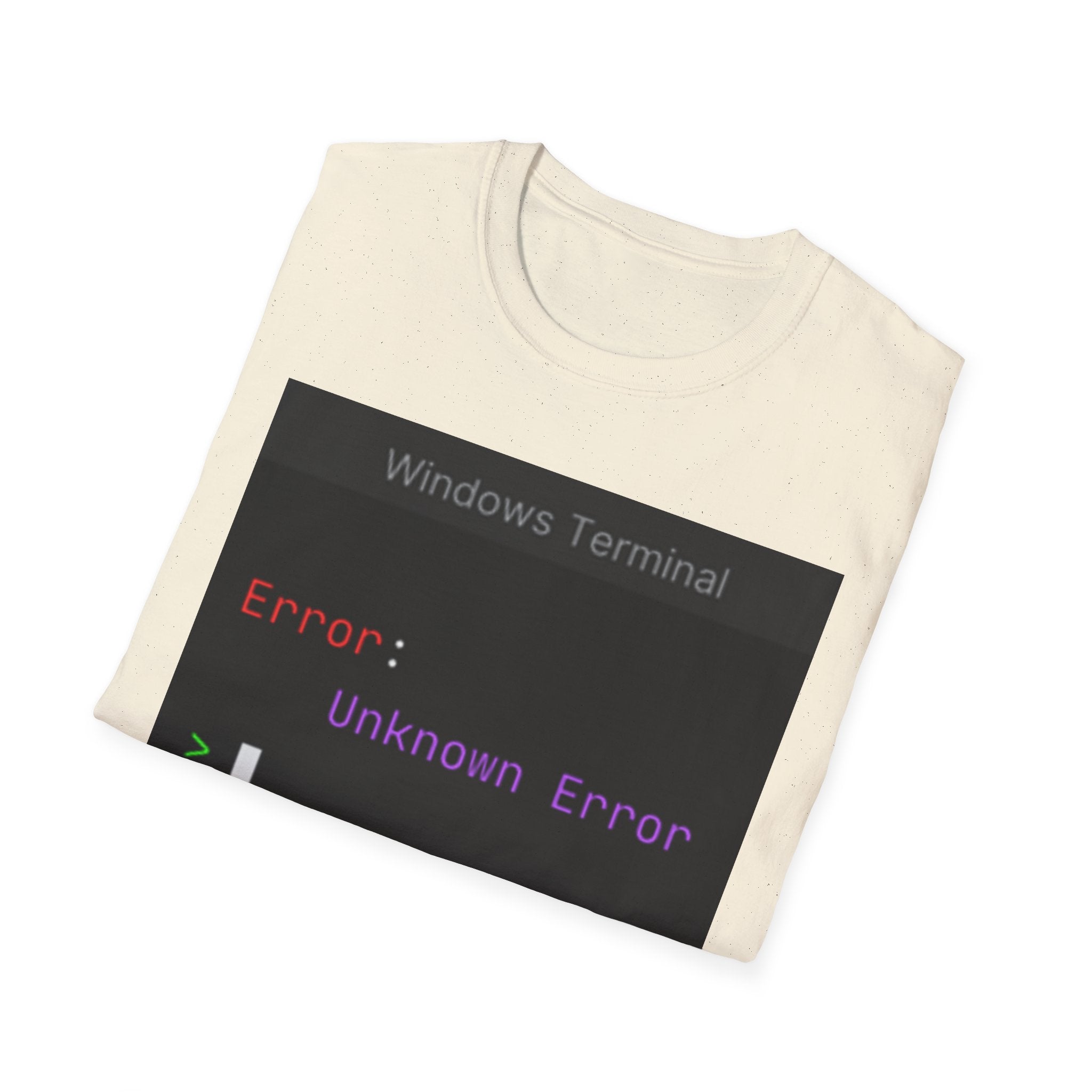 "Error: Unknown Error" Coding Terminal Tech Humor Graphic T-Shirt