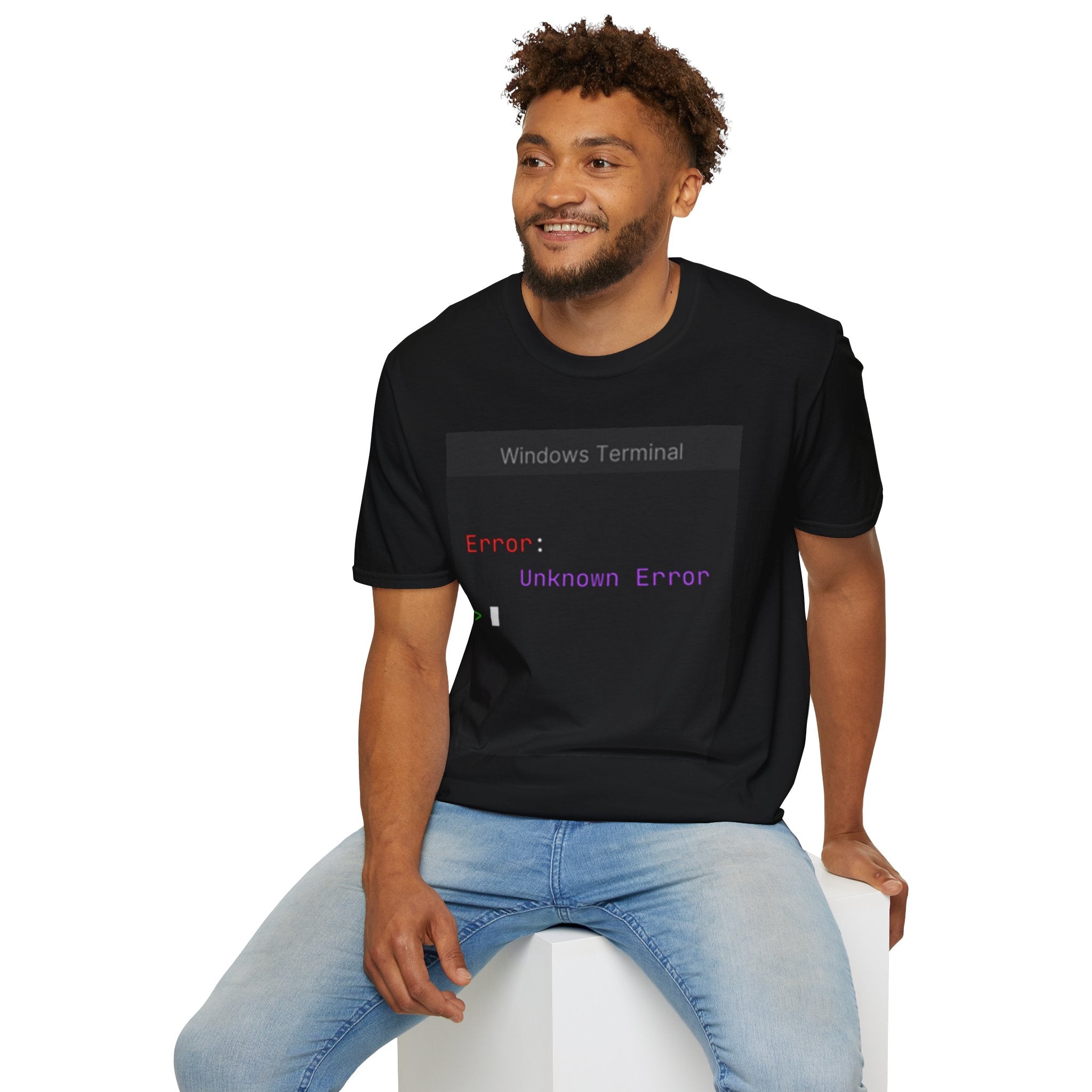 "Error: Unknown Error" Coding Terminal Tech Humor Graphic T-Shirt