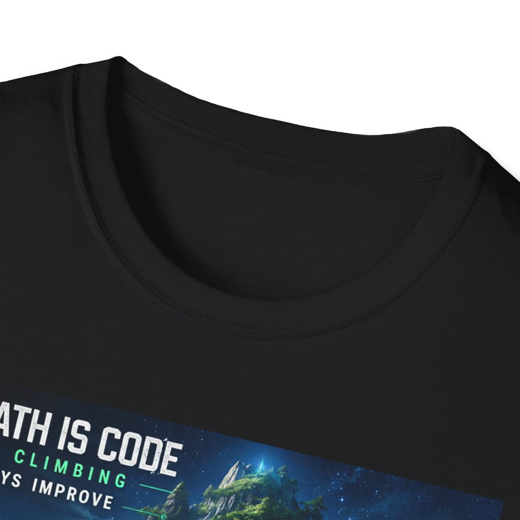 "The Path Is Code" Motivational Programming Mountaintop Pathway Graphic Design T-Shirt