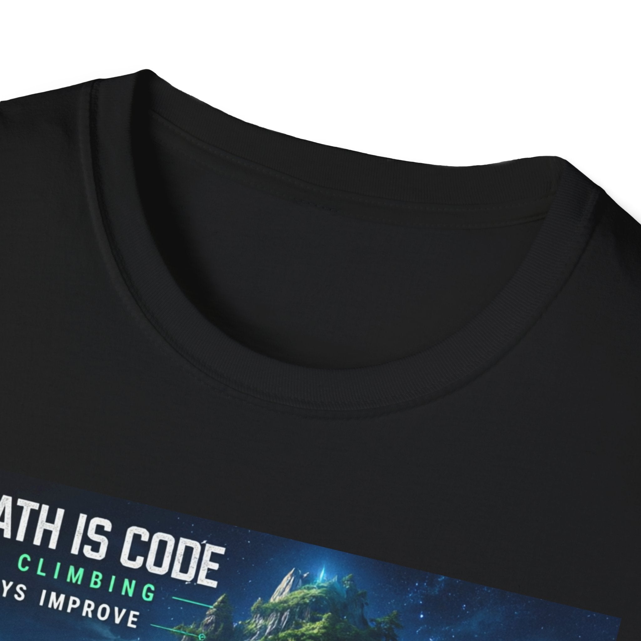 "The Path Is Code" Motivational Programming Mountaintop Pathway Graphic Design T-Shirt