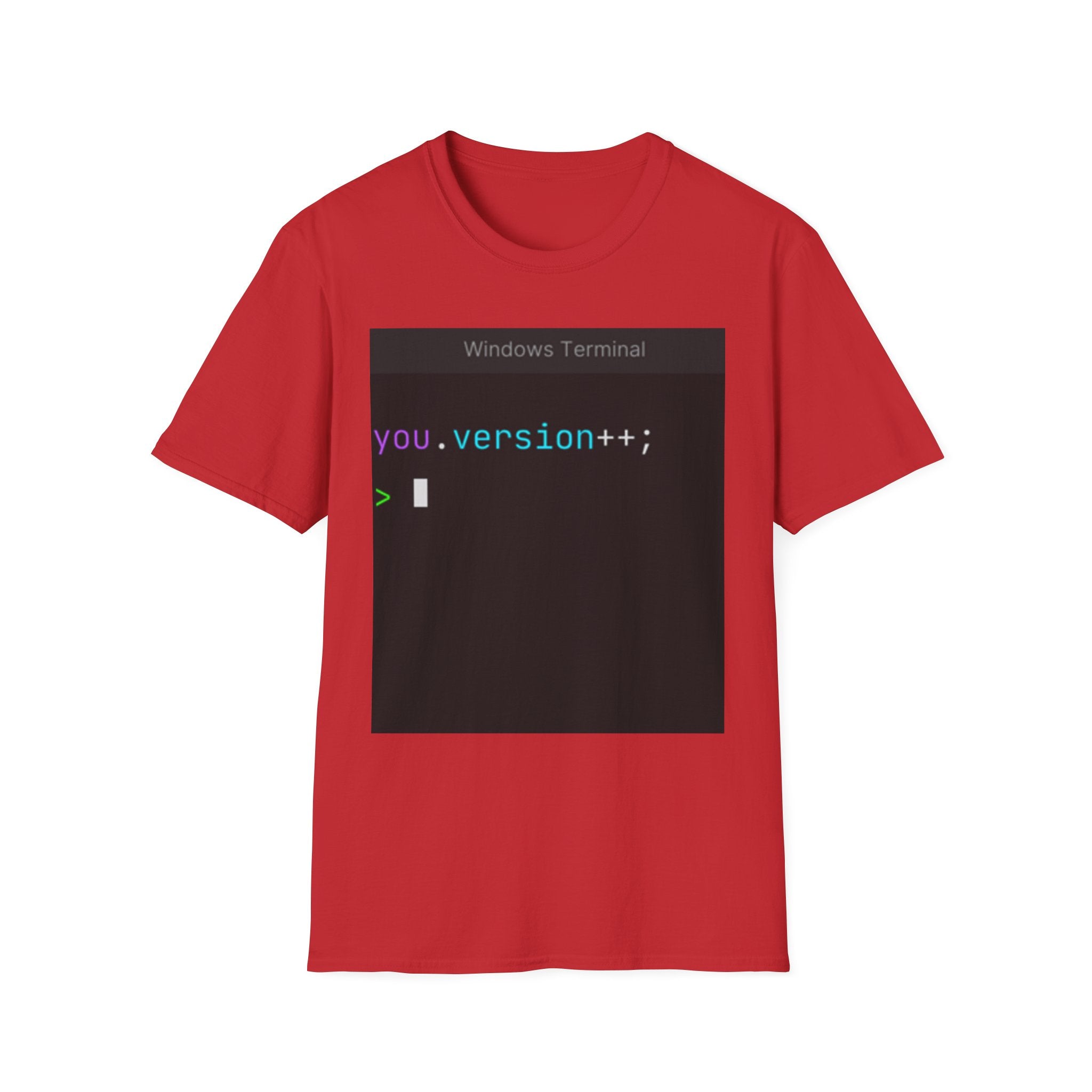 "you.version++" Coding Terminal Motivational Graphic T-Shirt