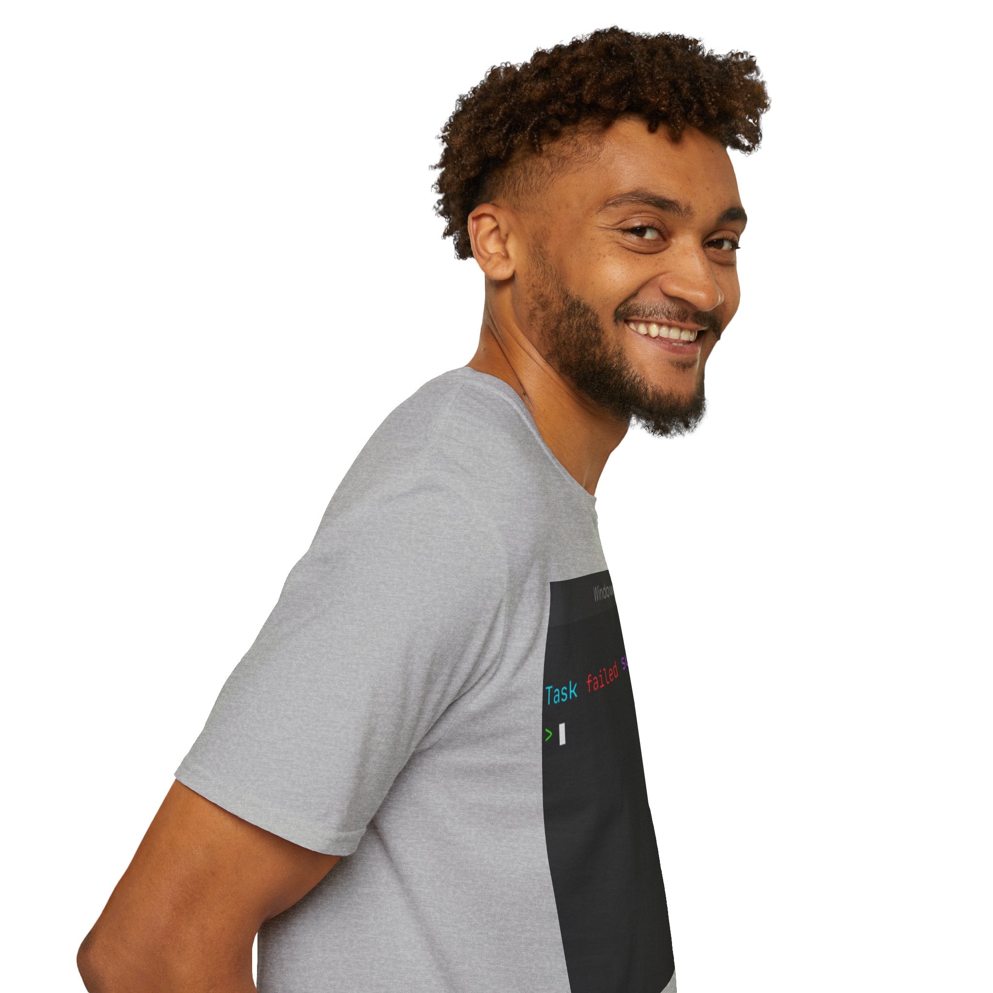 "Task Failed Successfully" Coding Terminal Tech Humor Graphic T-Shirt