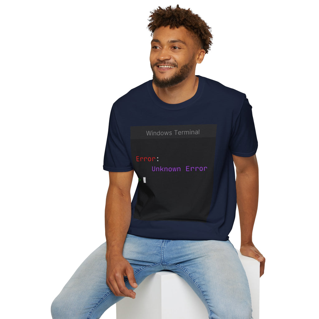 "Error: Unknown Error" Coding Terminal Tech Humor Graphic T-Shirt