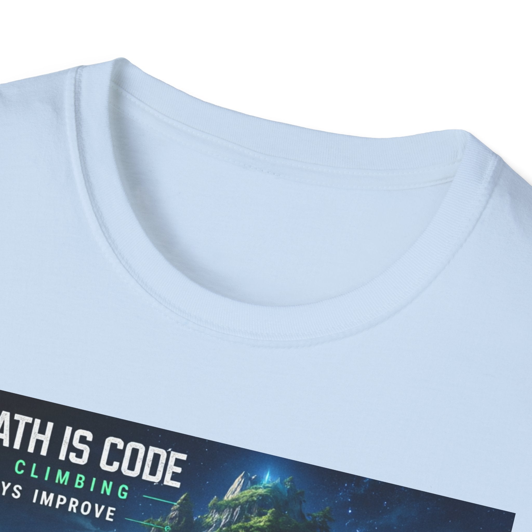 "The Path Is Code" Motivational Programming Mountaintop Pathway Graphic Design T-Shirt
