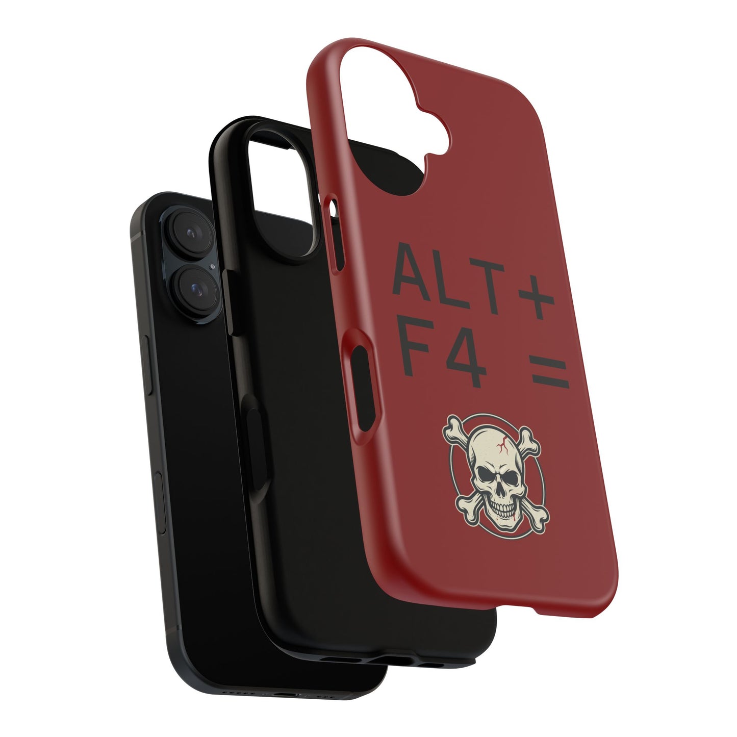 Tech Humor "ALT + F4 = death" Red matte Phone Case