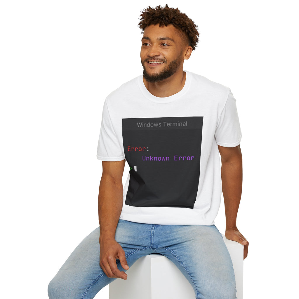 "Error: Unknown Error" Coding Terminal Tech Humor Graphic T-Shirt