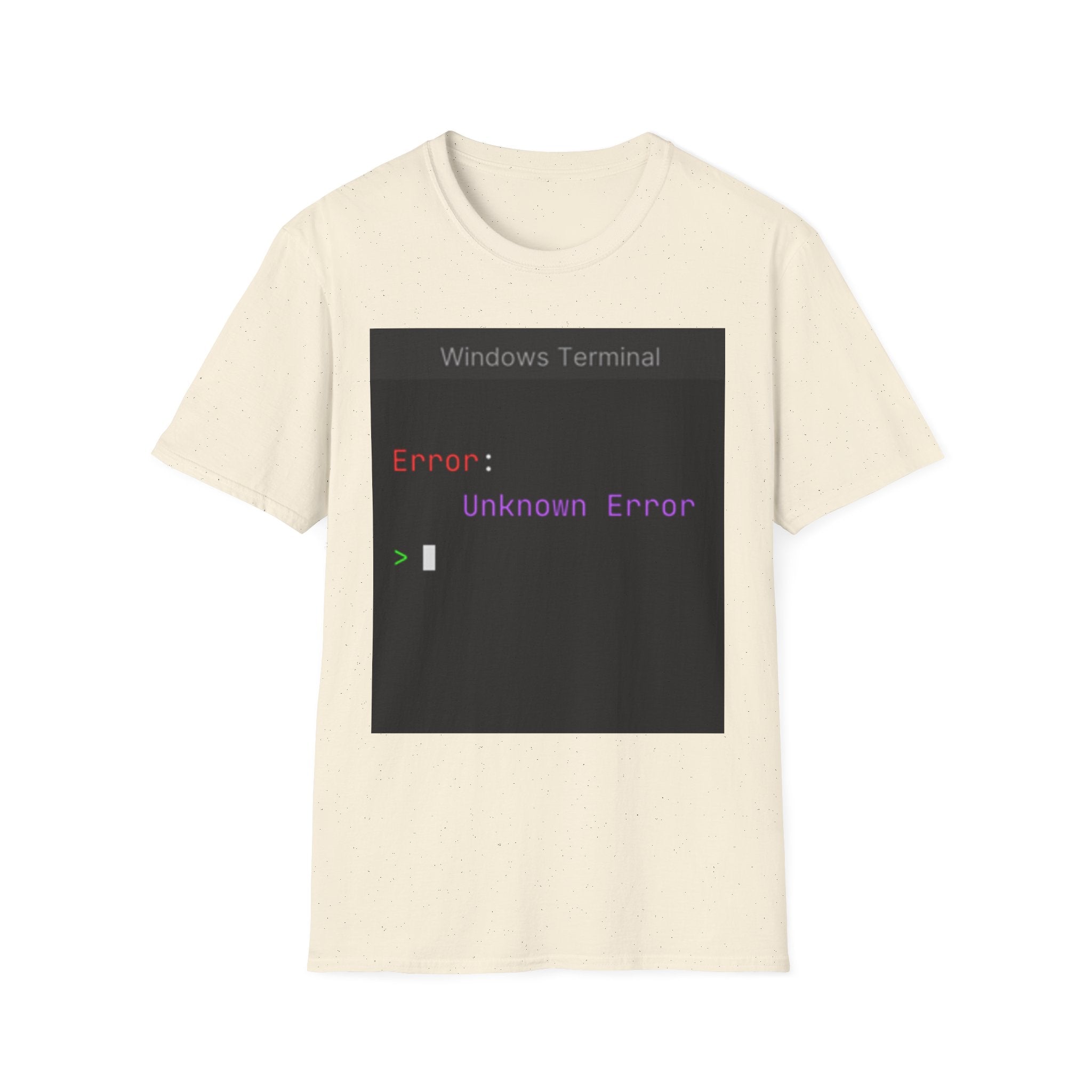 "Error: Unknown Error" Coding Terminal Tech Humor Graphic T-Shirt
