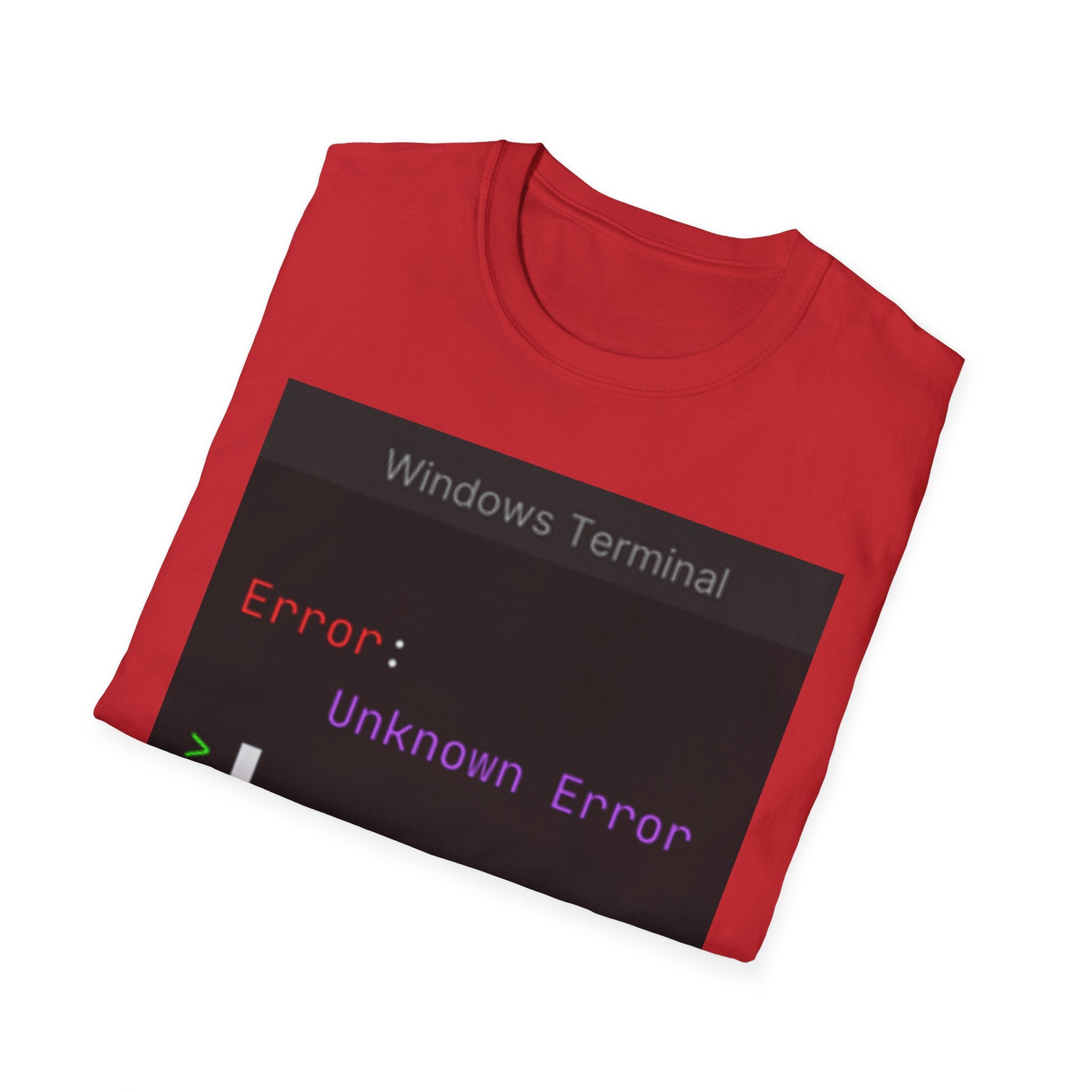 "Error: Unknown Error" Coding Terminal Tech Humor Graphic T-Shirt