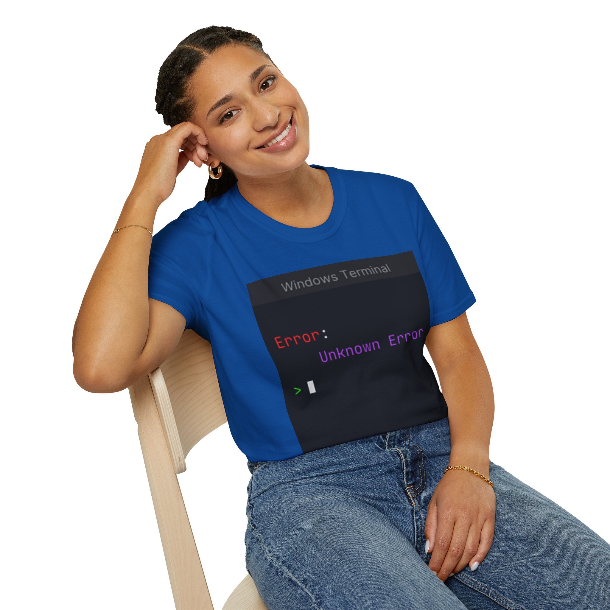 "Error: Unknown Error" Coding Terminal Tech Humor Graphic T-Shirt