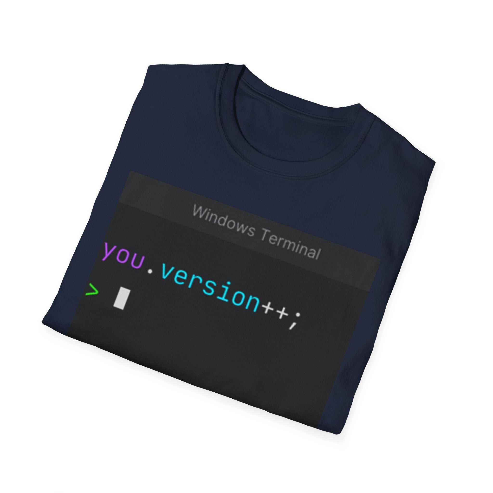 "you.version++" Coding Terminal Motivational Graphic T-Shirt