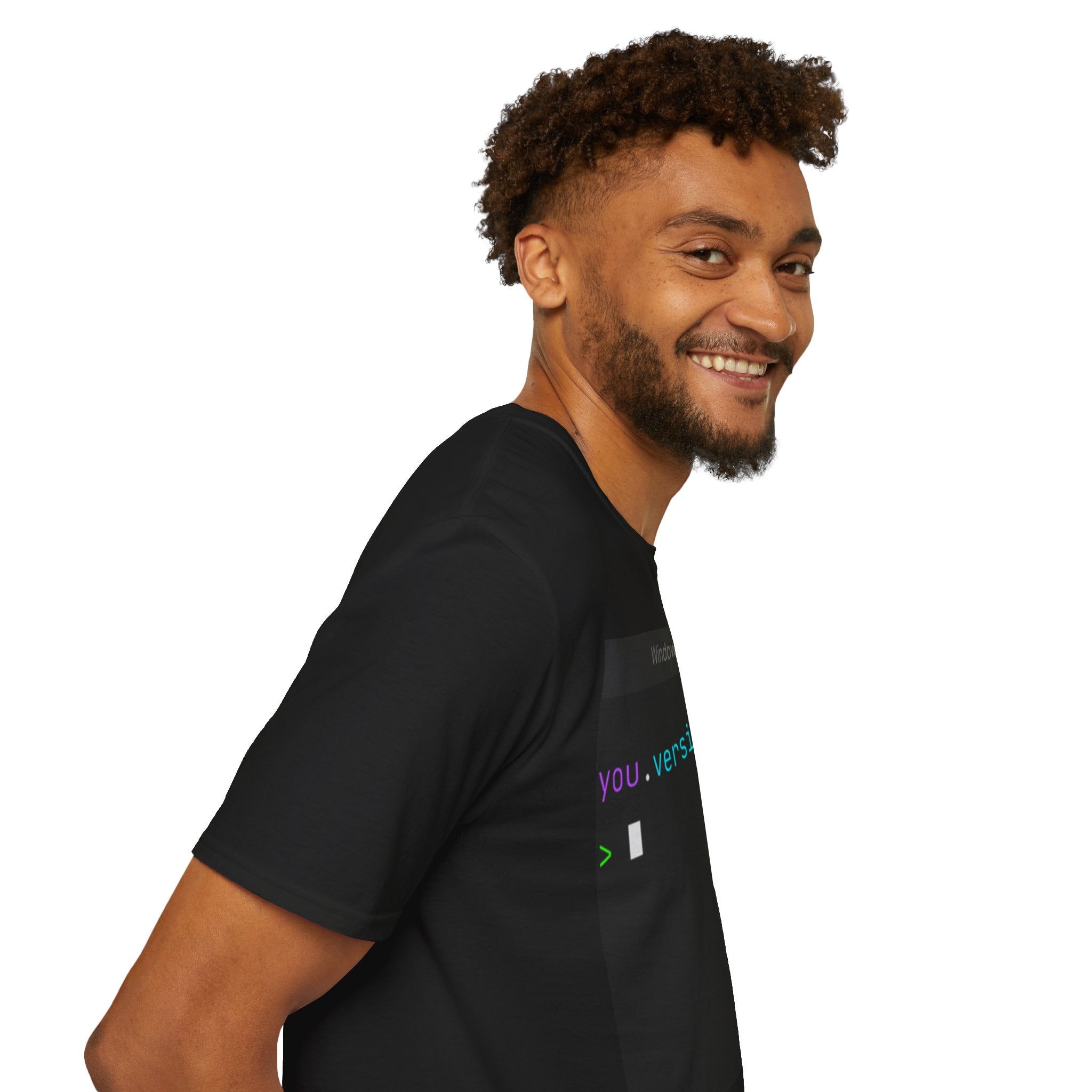 "you.version++" Coding Terminal Motivational Graphic T-Shirt