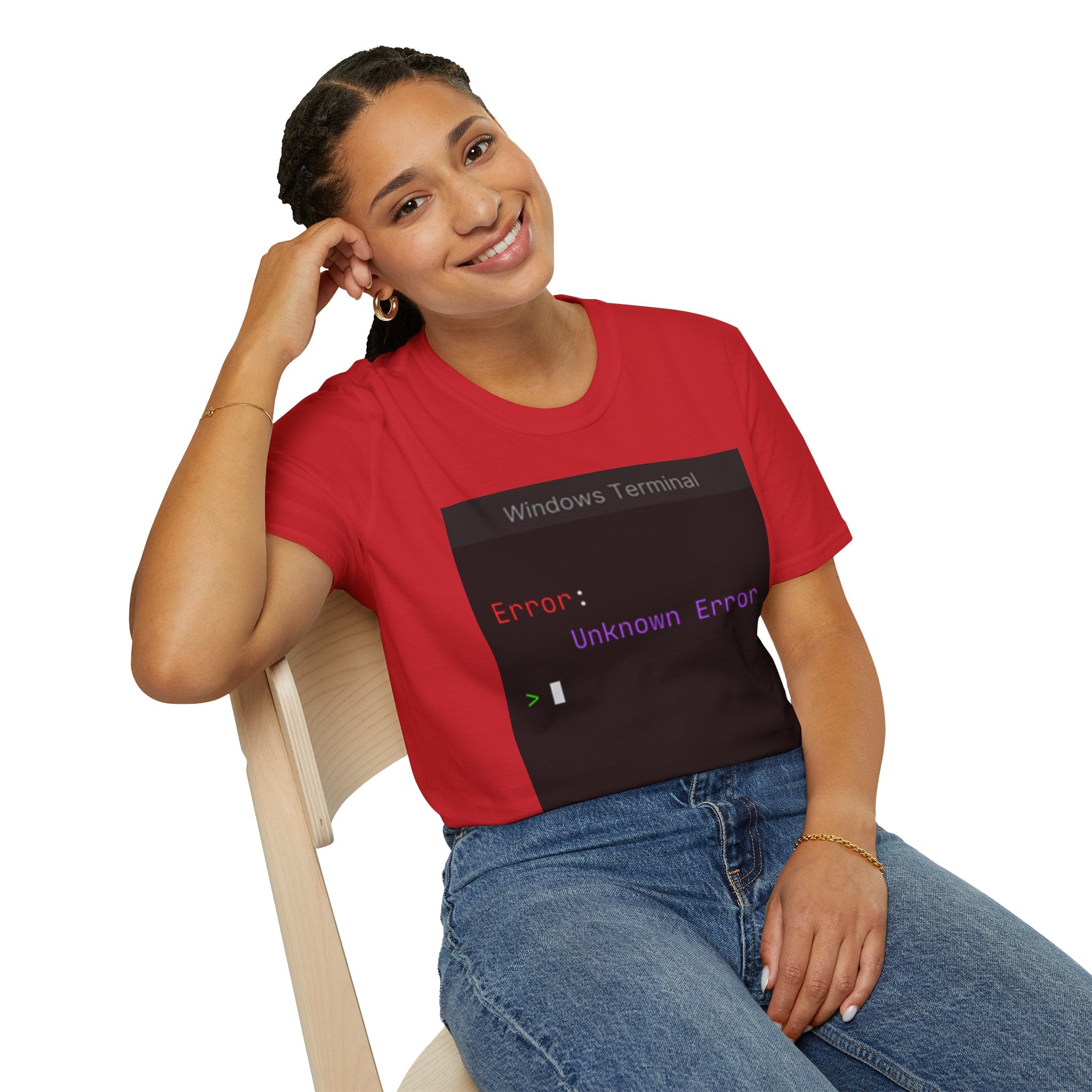 "Error: Unknown Error" Coding Terminal Tech Humor Graphic T-Shirt