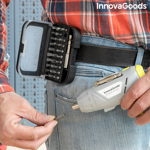 Multi-Position Wireless Electric Screwdriver with Accessories