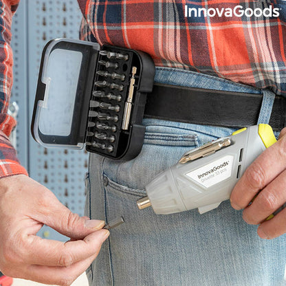 Multi-Position Wireless Electric Screwdriver with Accessories