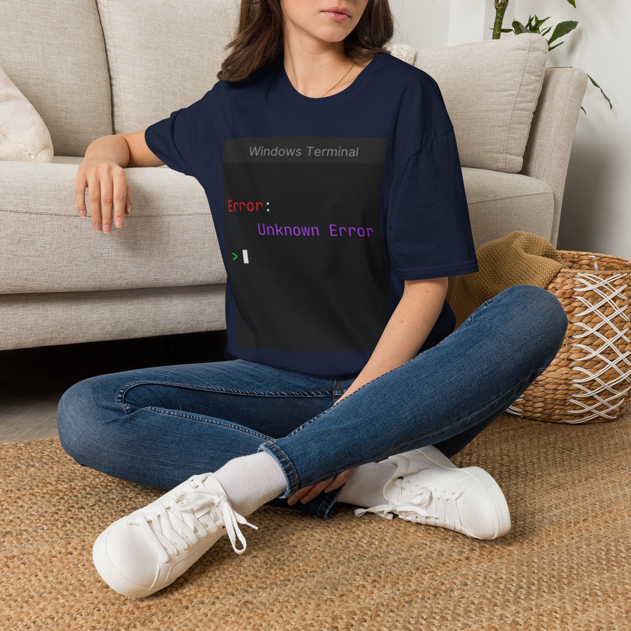 "Error: Unknown Error" Coding Terminal Tech Humor Graphic T-Shirt