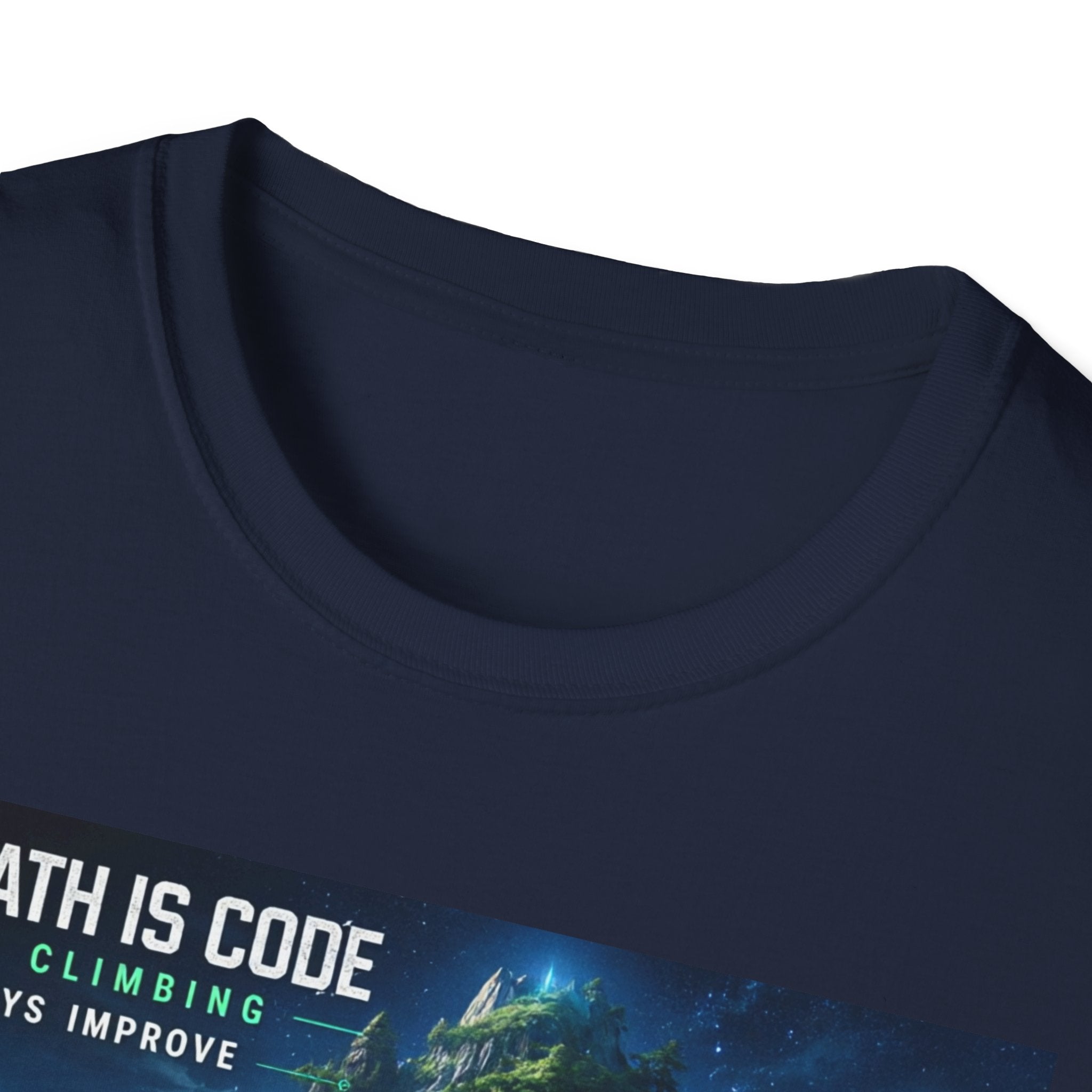 "The Path Is Code" Motivational Programming Mountaintop Pathway Graphic Design T-Shirt