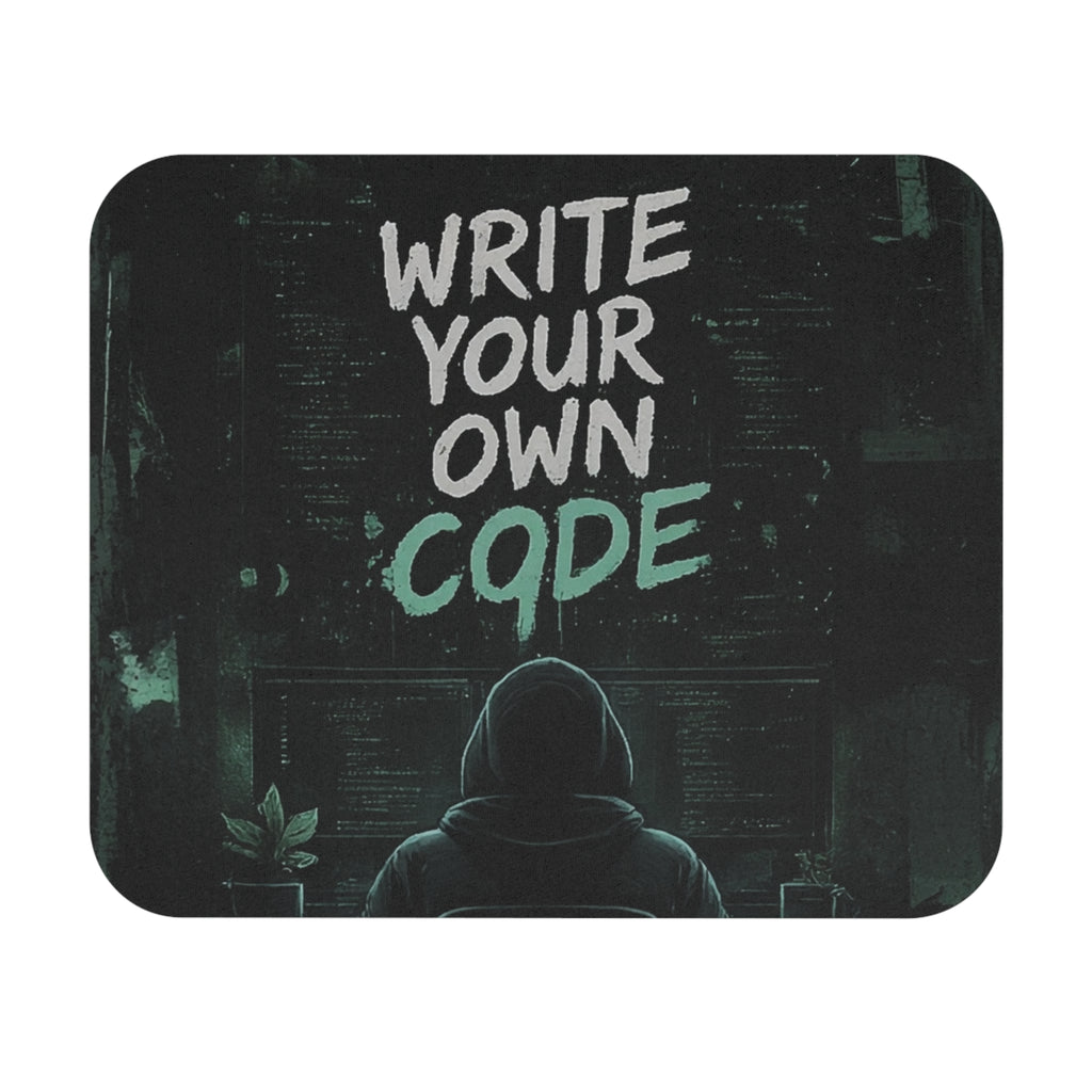 "Write Your Own Code" Motivational Programmer/Gamer Mouse Pad