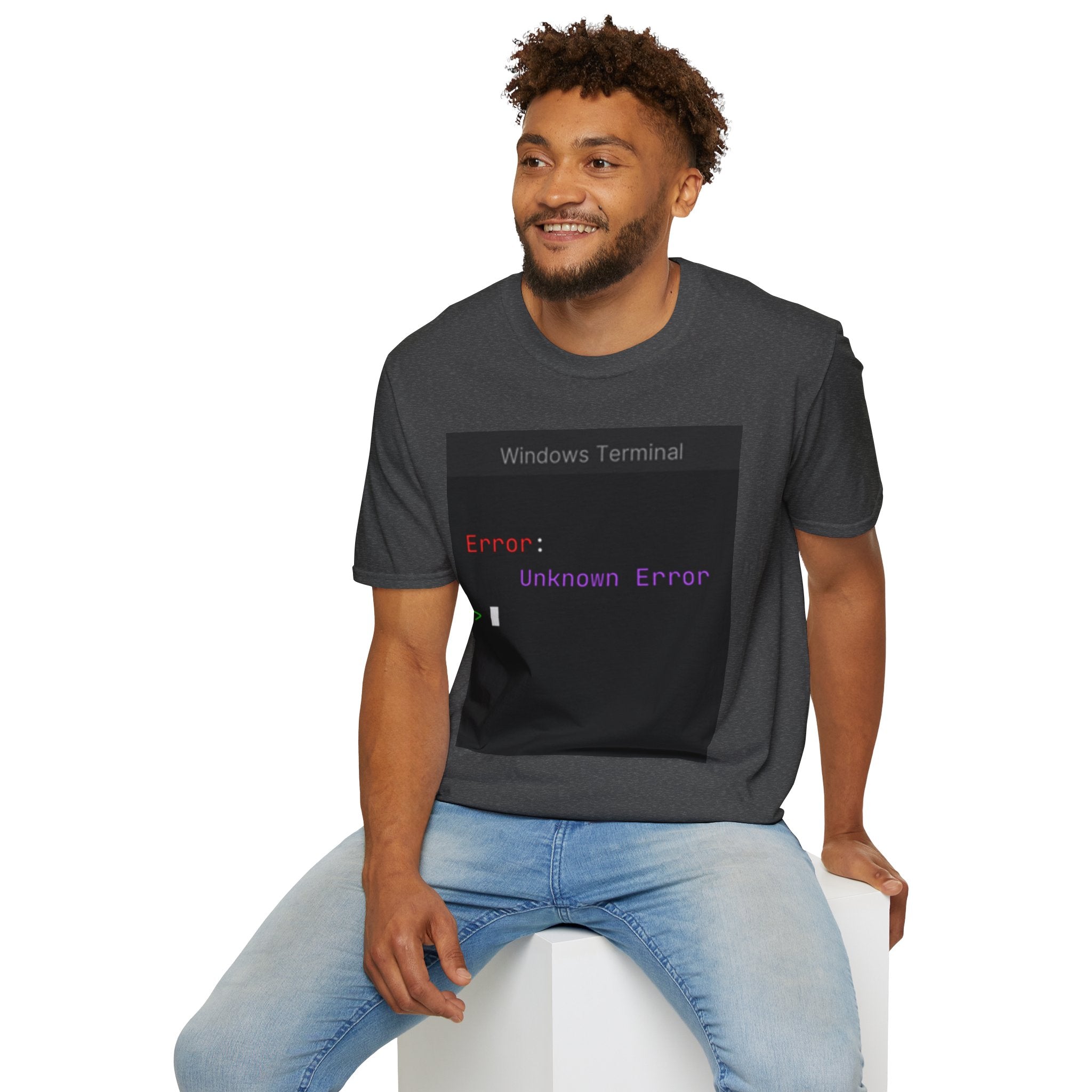 "Error: Unknown Error" Coding Terminal Tech Humor Graphic T-Shirt