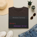 "Error: Unknown Error" Coding Terminal Tech Humor Graphic T-Shirt