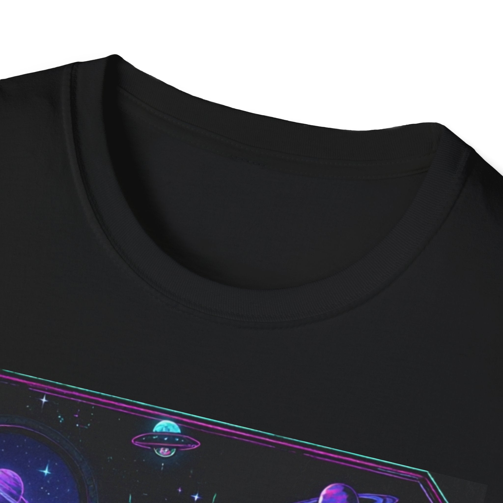 "Alien Code Is BIS" Neon Alien Programmer/Gamer Graphic Design T-Shirt