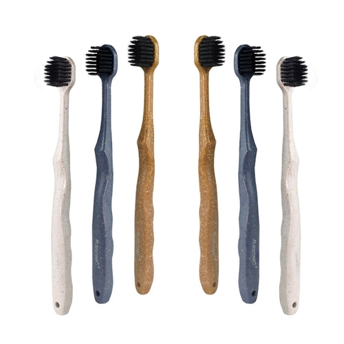 Wide Head Charcoal Toothbrush