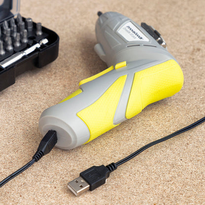 Multi-Position Wireless Electric Screwdriver with Accessories