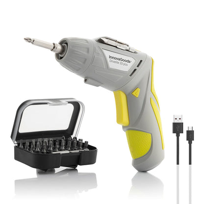 Multi-Position Wireless Electric Screwdriver with Accessories