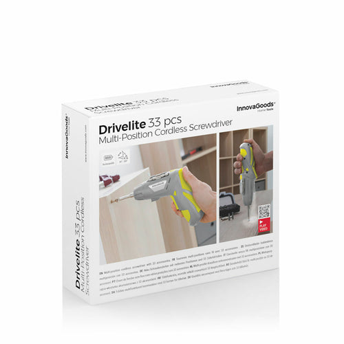 Multi-Position Wireless Electric Screwdriver with Accessories