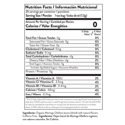 Miracle Tree's Organic Moringa Tea